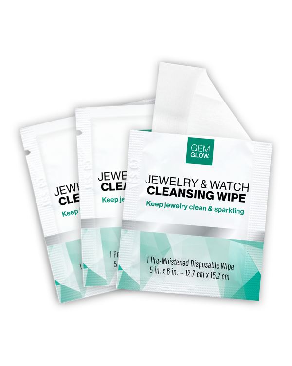 Three Jewelry & Watch Cleansing Wipes