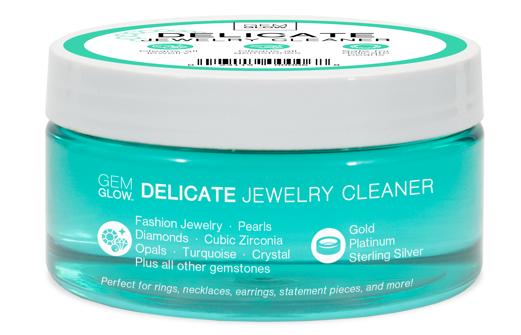 Gentle Jewelry Cleaner Solution | Gold, Silver, Fine & Fashion Jewelry Cleaning | Ammonia Free