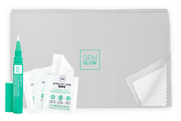 Gem Glow Gold & Silver Polishing Cloth, 4-ply, 100% Cotton, Removes Tarnish  on Gold & Silver Jewelry & Watches 