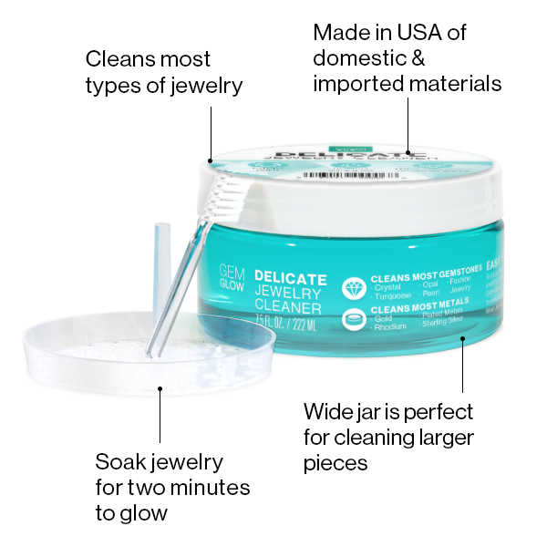 Gem Glow Jewelry Care System for Fine & Delicate Jewelry Cleaning